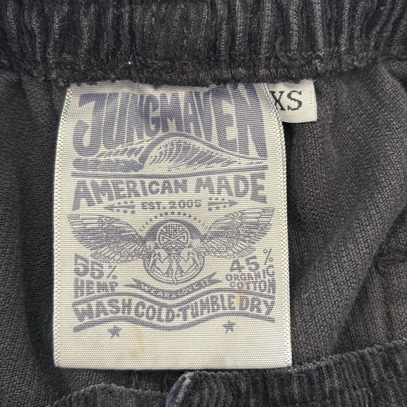 Women's Jungmaven Cabuya Corduroy Shorts in Black, Size XS - Picture 3 of 7